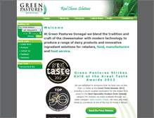 Tablet Screenshot of greenpasturesdonegal.com